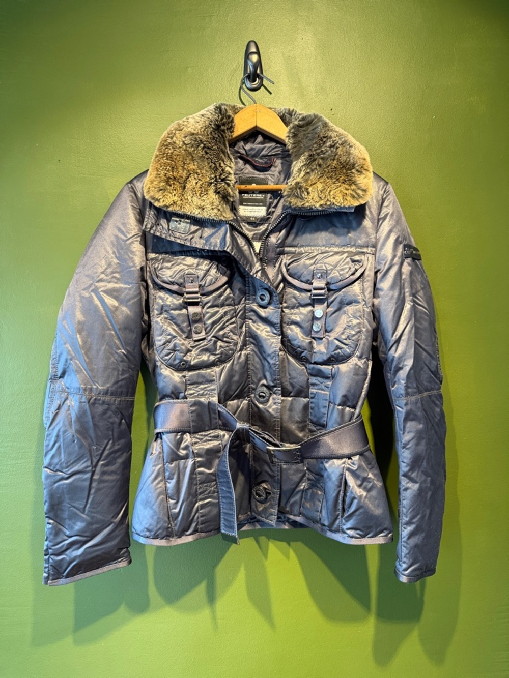 Peuterey Goose Down Flight Jacket - Grey Blue